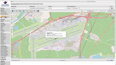 The actual location of airfreight